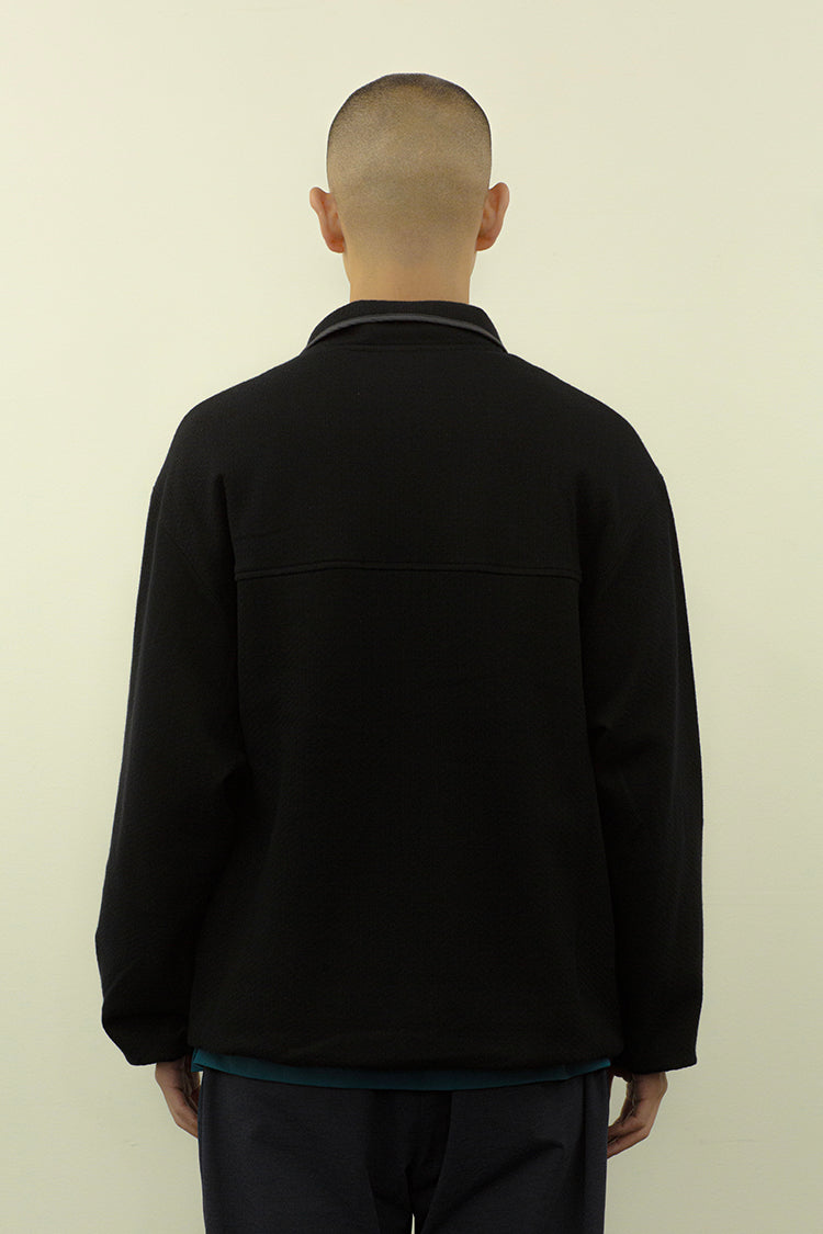 PRECEPT SNAP PULLOVER SWEAT BLACK