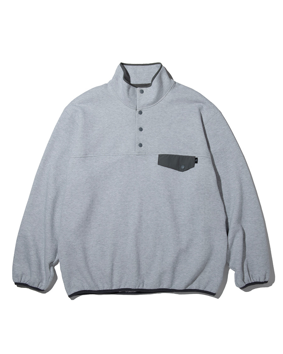 PRECEPT SNAP PULLOVER SWEAT GRAY