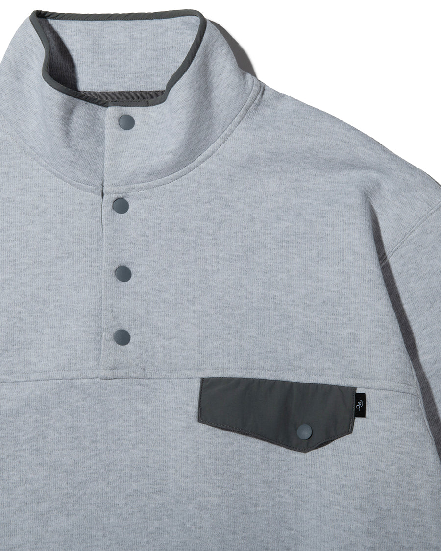 PRECEPT SNAP PULLOVER SWEAT GRAY