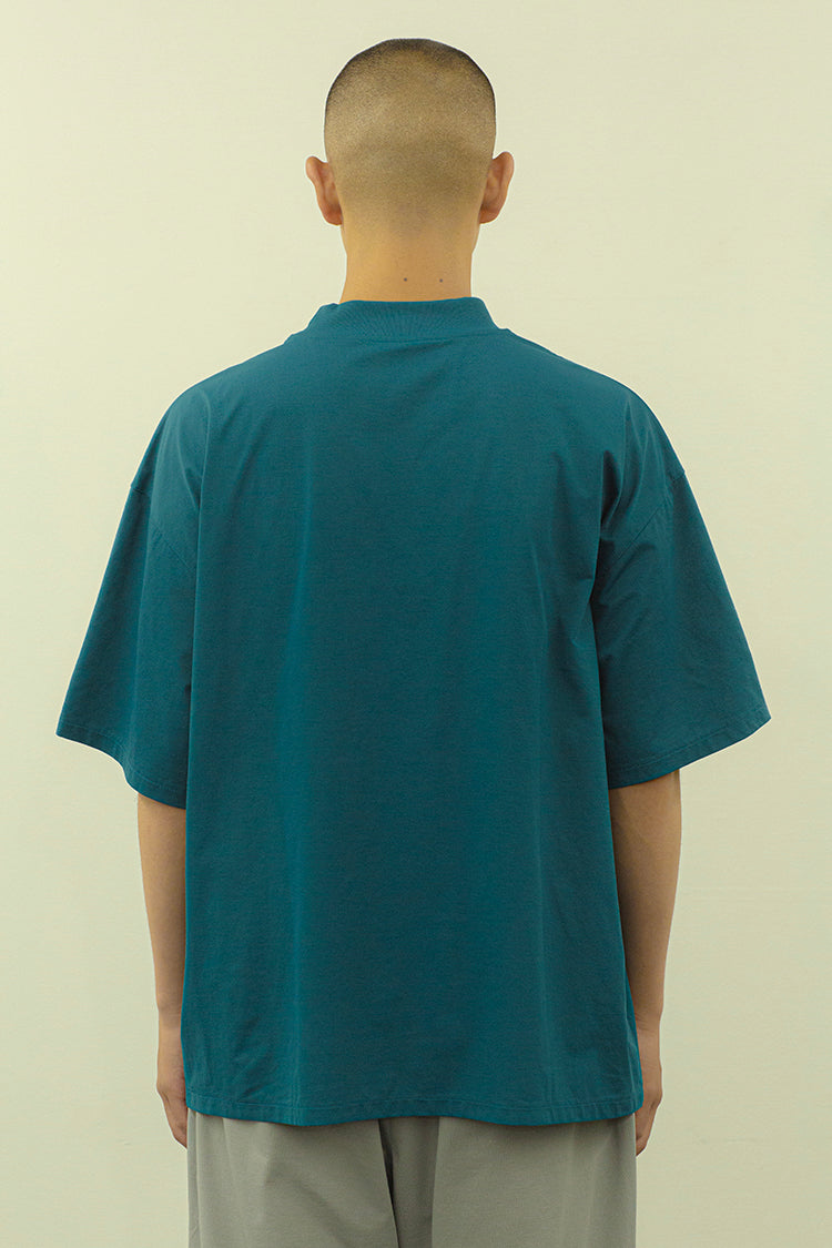 PRECEPT MOCK NECK T-SHIRT GREEN