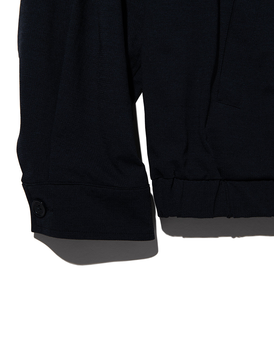 PRECEPT MESH KNIT ZIP BLOUSON NAVY