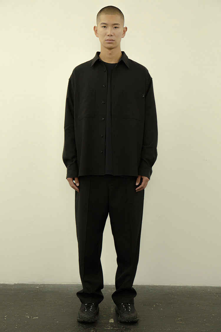 PRECEPT SQUARE W POCKET SHIRT BLACK