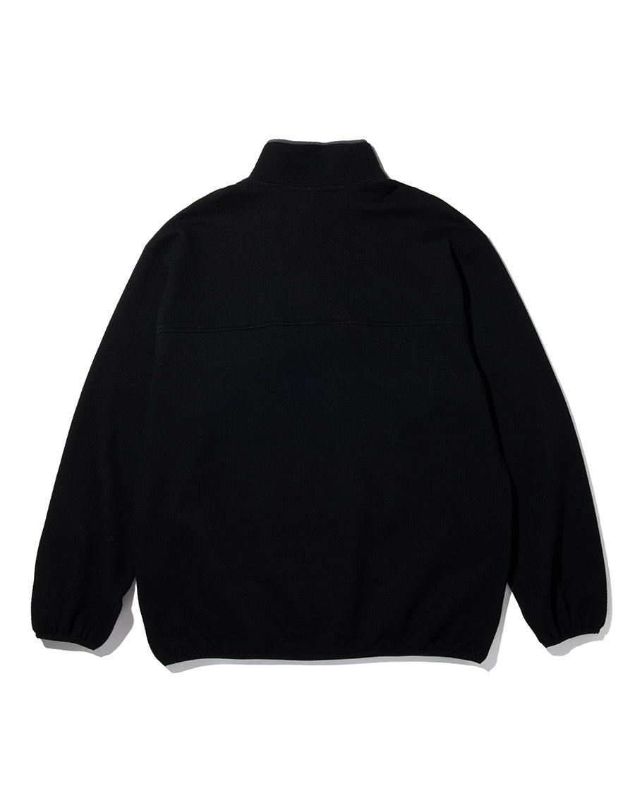 PRECEPT SNAP PULLOVER SWEAT BLACK