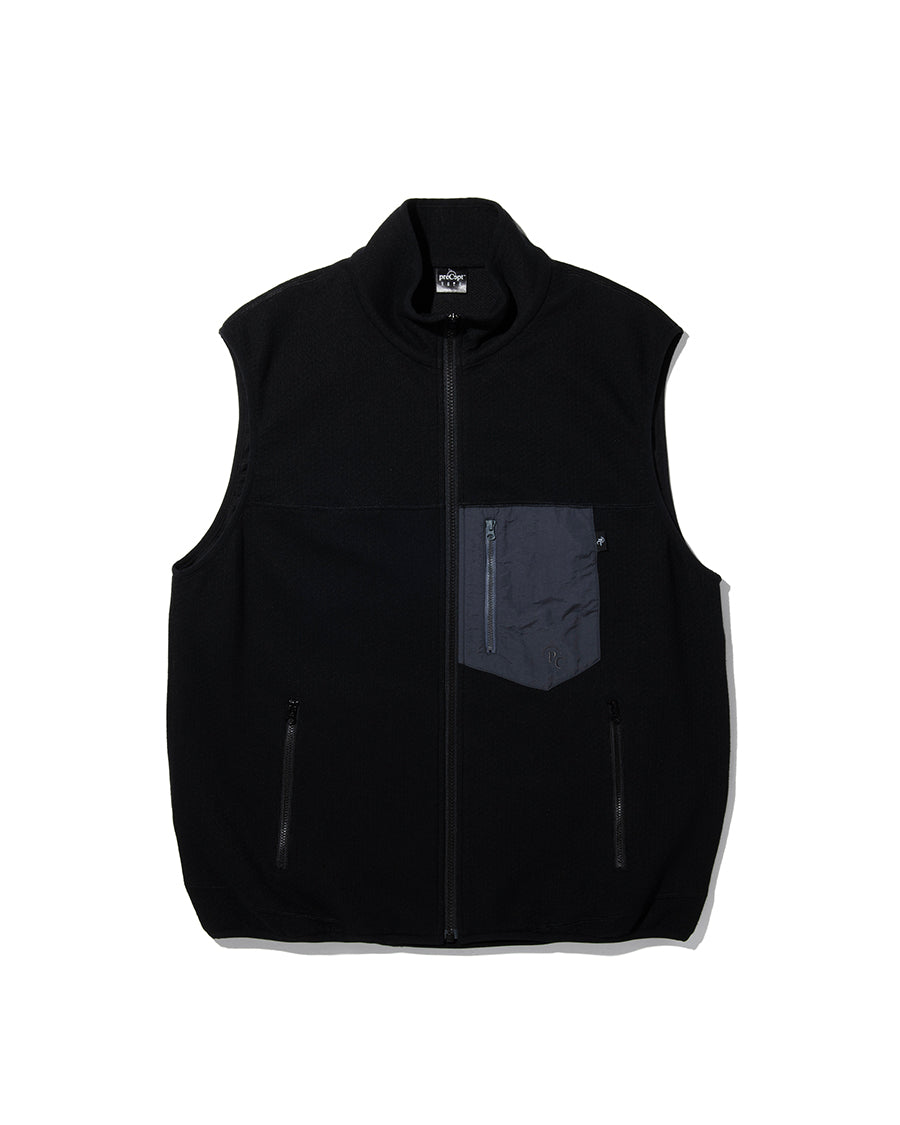 PRECEPT SWEAT ZIP VEST BLACK