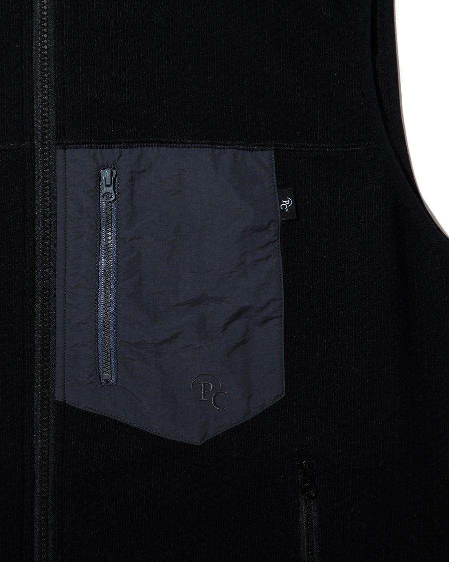 PRECEPT SWEAT ZIP VEST BLACK