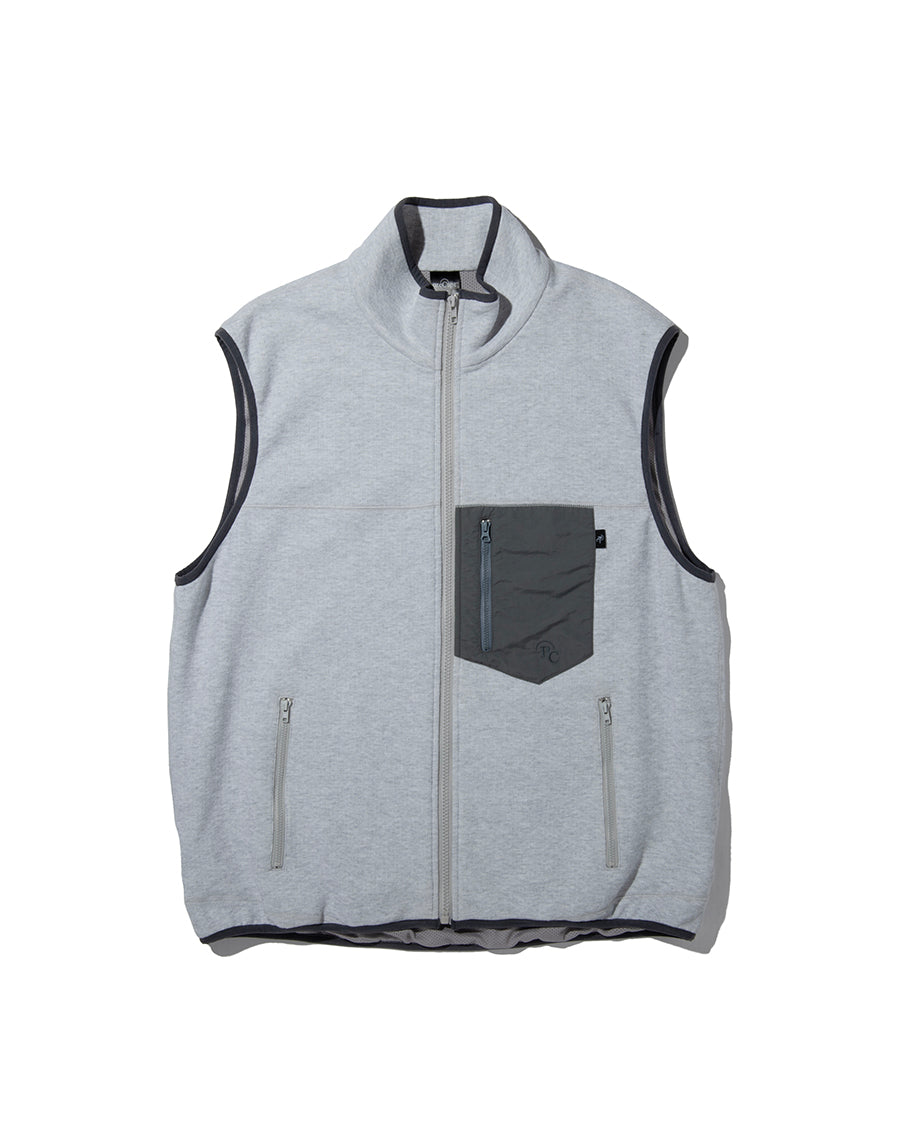 PRECEPT SWEAT ZIP VEST GRAY