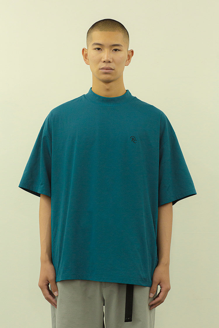 PRECEPT MOCK NECK T-SHIRT GREEN