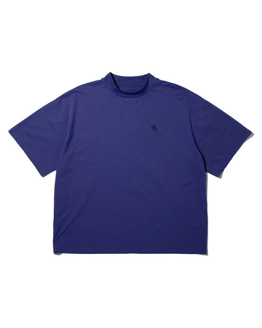 PRECEPT MOCK NECK T-SHIRT PURPLE