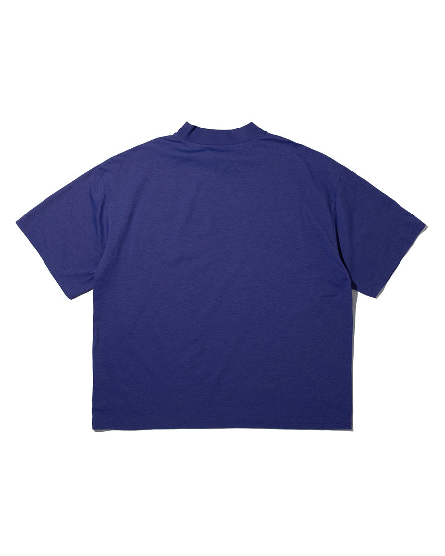 PRECEPT MOCK NECK T-SHIRT PURPLE