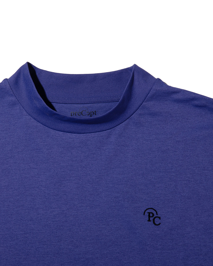 PRECEPT MOCK NECK T-SHIRT PURPLE